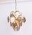 Gold Smoked Glass Disc Chandelier from Vistosi, Italy, 1960s For Sale - Image 8 of 13