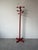 Postmodern 1980’s Italian Postmodern Memphis Style Red Stained Wood Floor Standing Hat & Coat Stand For Sale - Image 3 of 12