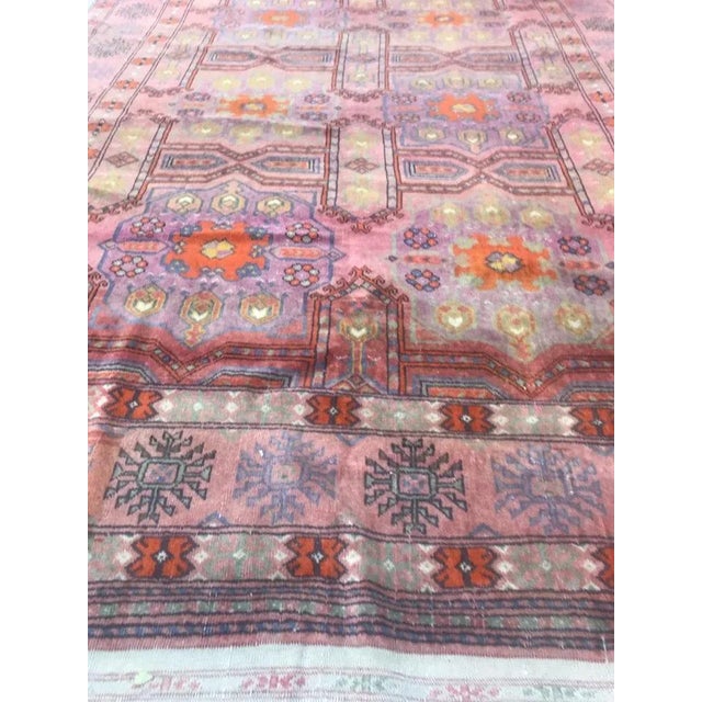 Vintage Turkmen Rug For Sale - Image 9 of 15
