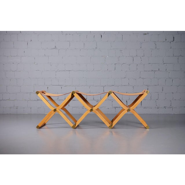 Early 21st Century Pippa Folding 3 Seater Bench by Rena Dumas for Hermès Paris For Sale - Image 5 of 18