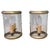 Gold Small French Brass Convex Wall Lanterns, 1980, Set of 2 For Sale - Image 8 of 8