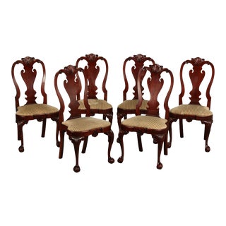 Kindel Winterthur Collection Set of Six Mahogany Dining Chairs For Sale