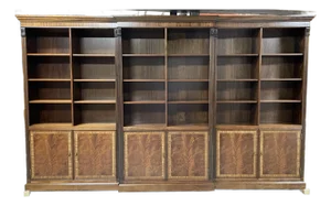 Traditional Large Mahogany Bookcase/Display Case by Leighton Hall - Made-To-Order