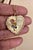 Vintage 14 Kt Y Gold Heart Happy Birthday Pendant + Emerald + Sapphire + Chain For Sale - Image 17 of 18