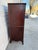 Vintage Tall Mahogany Dresser | Highboy Chest | Colonial Style Bedroom Chest | Five Drawer Dresser | Classic Dark Wood Storage Cabinet For Sale - Image 4 of 12