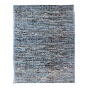 Hi-Low Textured Rug by Keivan Woven Arts, Blue & Charcoal 10'3 X 13'8