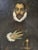 1920s After El Greco, The Nobleman with His Hand on His Chest, 1924, Oil Painting, Framed For Sale - Image 5 of 13