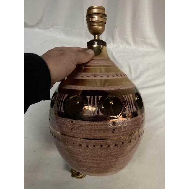 Beautiful handcrafted ceramic lamp by Georges Pelletier I have official proof of authenticity such as vintage catalogs,...