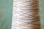 White 1960s Gordon and Jane Martz M85 Lamp for Marshall Studios Matte White Blue and Tan Incised Decoration For Sale - Image 8 of 11