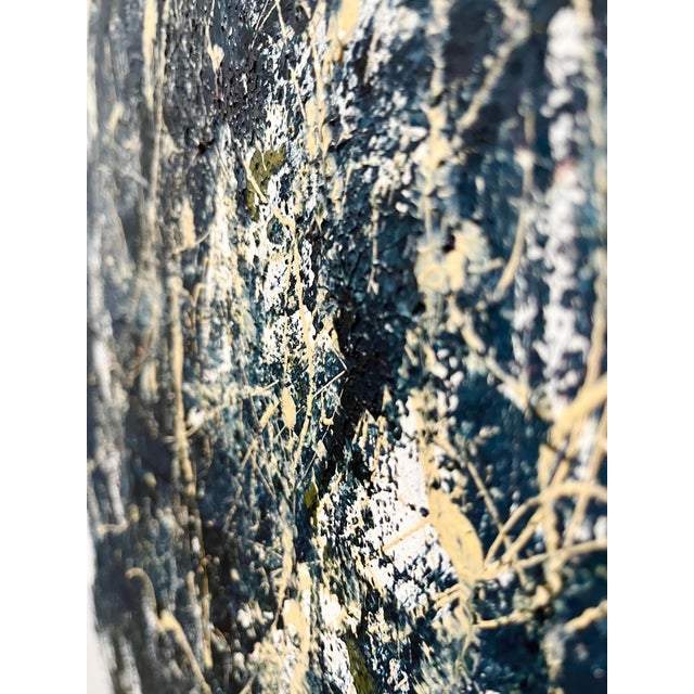 Richard Snyder, Bold Graphic Abstract Expressionist Mixed Media Painting Richard Snyder NYC Art For Sale - Image 4 of 8