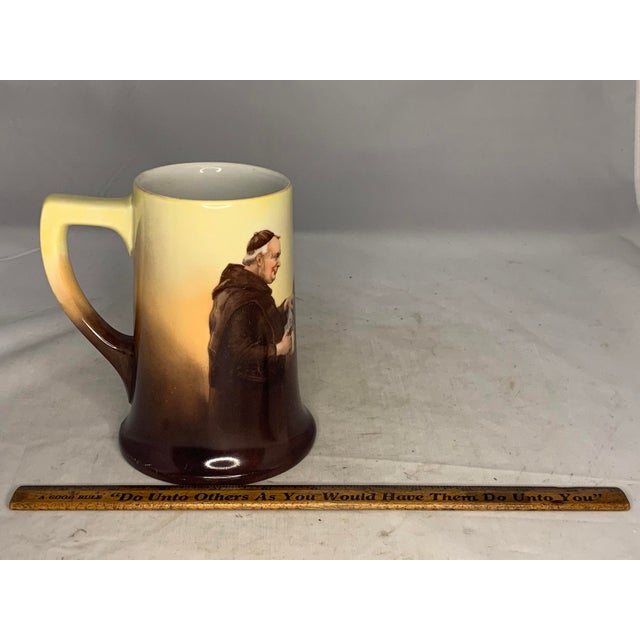 Antique Limoges Monk Tankard Mug: William Guerin Hand-Painted c. 1900 For Sale - Image 9 of 10