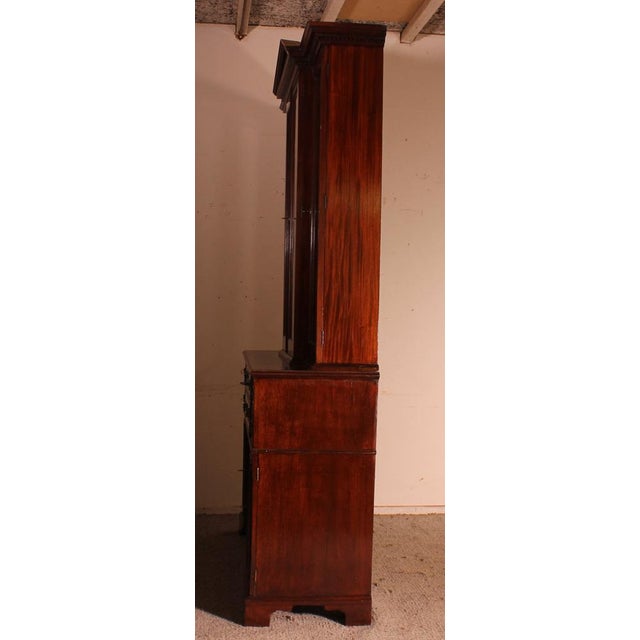Wood 18th Century Mahogany Showcase Cabinet For Sale - Image 7 of 15