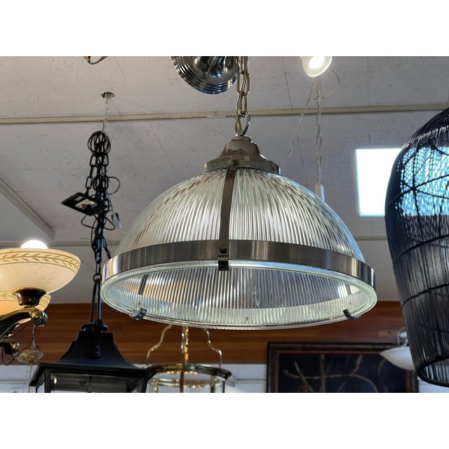 Restoration Hardware Clemson Prismatic Pendant Light Chairish