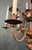 Metal 1940s Large 2-tier chandelier in gold metal with 12 lights in the style of Maison Baguès For Sale - Image 7 of 12