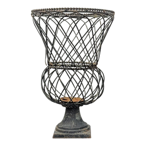 Vintage Iron French Garden Urn