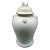 Mid 20th Century Maitland Smith Celadon Crackle Glazed Porcelain Foo Dogs Large Lidded Ginger Jar For Sale
