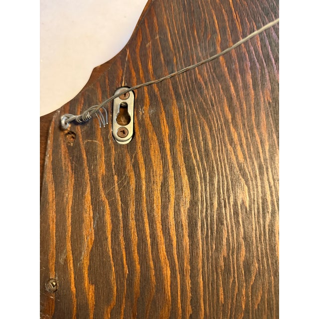 Vintage Ethan Allen Old Tavern Antiqued Pine Hall Mirror With Coat & Hat Hooks For Sale - Image 9 of 12