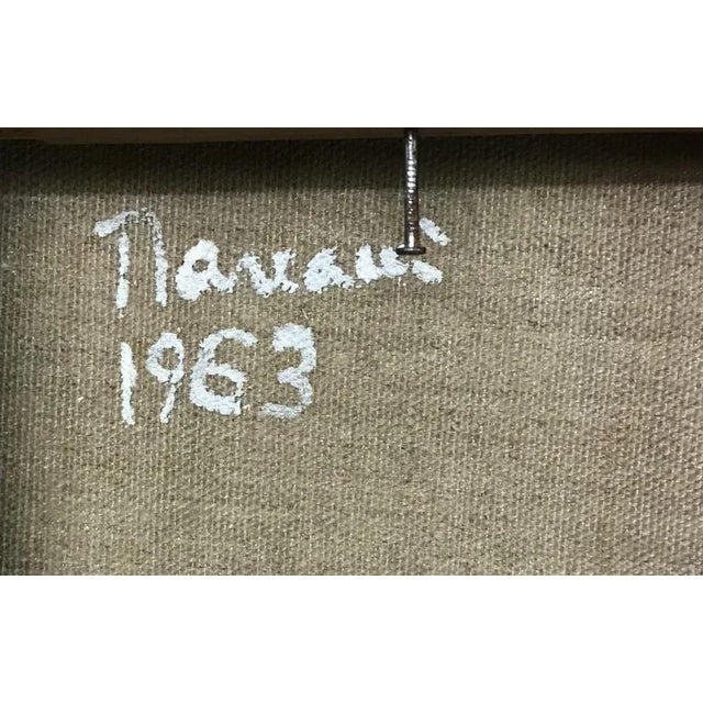 Henri Marcacci, Composition, 1963, Oil on Canvas, Framed For Sale - Image 3 of 7