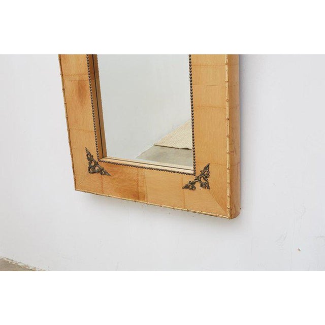 Late 20th Century Bamboo Mirrors With Book Motif - a Pair For Sale - Image 4 of 12