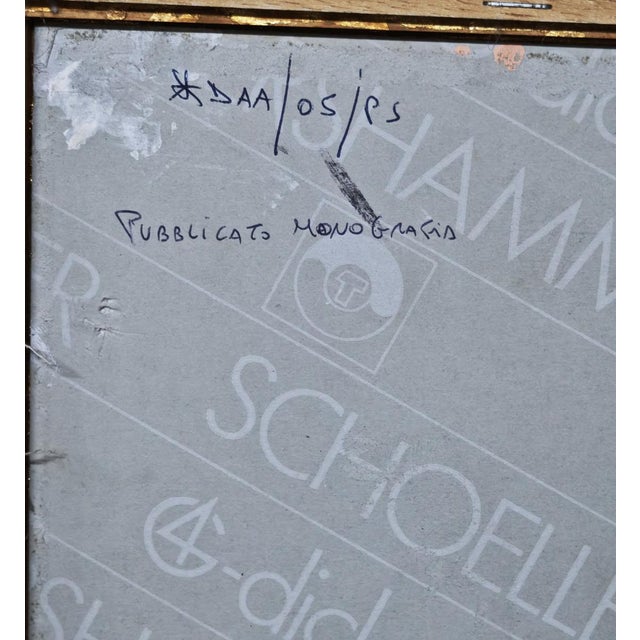 Walter Piacesi, The Newsstand, Mixed Media on Cardboard For Sale - Image 14 of 16