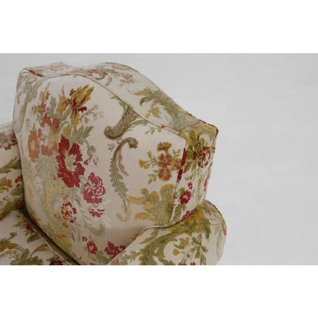 French Floral Lounge Chair For Sale - Image 5 of 12