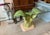 Boho Chic Vintage Serge Roche Style Console Table and Mirror Set With Leaf Accents For Sale - Image 3 of 10
