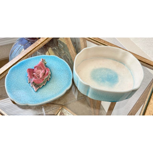 Circa 1930 Robertson Pottery Hollywood Whatnot Lidded Box For Sale In Austin - Image 6 of 13