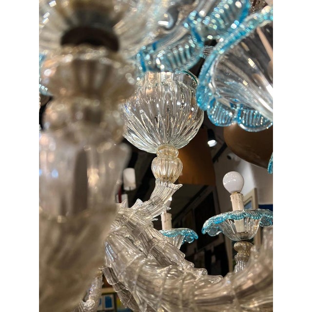 Majestic Rezzonico Murano Chandelier, 1960 For Sale - Image 11 of 17