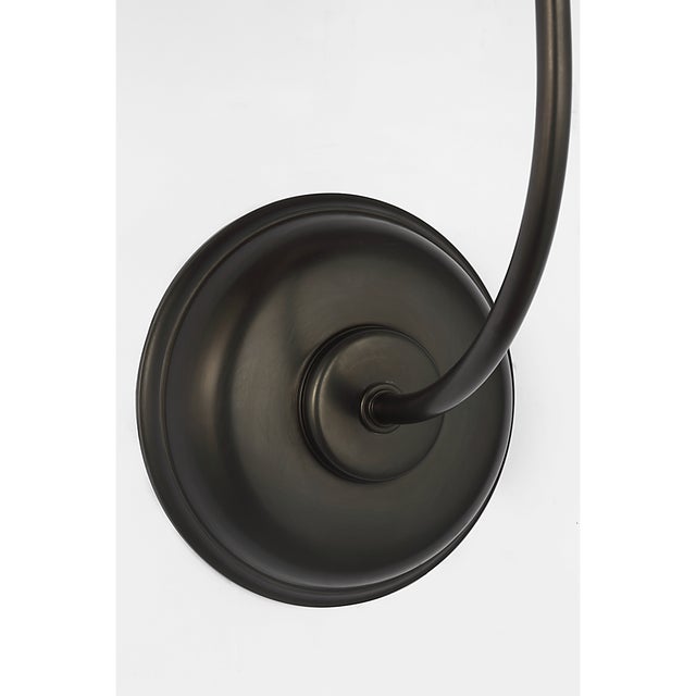 Vendome 16" Cordless Single Sconce in Bronze with Linen Shade Designer: Thomas O'Brien Finish: Bronze Height: 15.5" Width:...