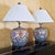 Vintage Hand-Painted Floral Porcelain Table Lamps – a Pair For Sale - Image 10 of 18