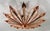 Italian 21st Century Satin Copper Dahlia Flush Mount by Fabio LTD For Sale - Image 3 of 9