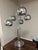 mid-century modern chrome multi-light "eyeball" or "waterfall" table lamp, in the style of designer Robert Sonneman from...