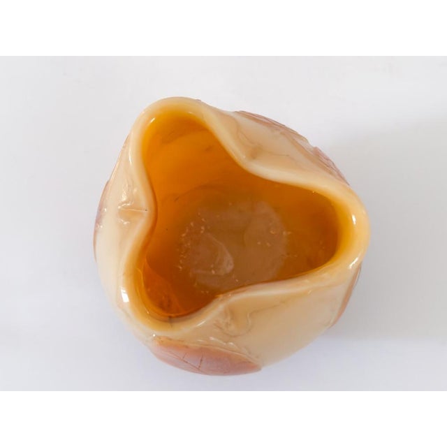 Small Art Nouveau Glass Vase with Strawberries from Legras, 1900s For Sale - Image 5 of 9