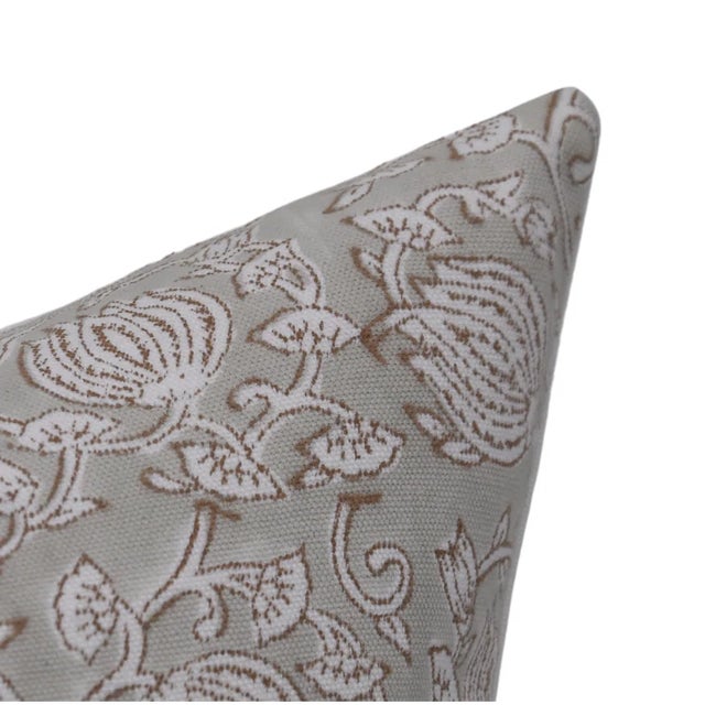 Fabdivine Block Print Decorative Throw Pillow Cover 20x20 Inch- 6Kamal For Sale - Image 4 of 5