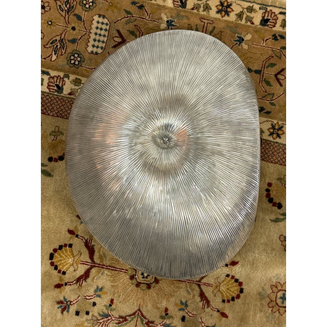 Metal Arte Italica Pewter Nautilus Vase For Sale - Image 7 of 12