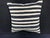 Turkish Hemp Pillow Cushion Natural Beige Black Pillow Cushion Cover 20"x20" For Sale - Image 4 of 4