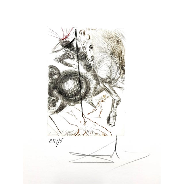 Decameron - Portfolio of 10 Original Signed Engravings by Salvador Dali 1972 For Sale - Image 3 of 11