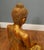 Glass Thai Carved Gilt Wood Buddha Figure with Lotus Pose For Sale - Image 7 of 13