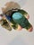 Ceramic Mid-Century Italian Majolica Parrot Figurine Vase For Sale - Image 7 of 10