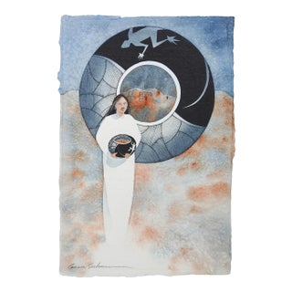 1990 Connie Seabourn Watercolor Painting For Sale