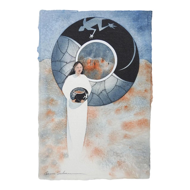 1990 Connie Seabourn Watercolor Painting For Sale