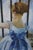 Blue 20th C Impressionist Style Oil Painting "The Railway" After Edouard Manet Framed For Sale - Image 8 of 13