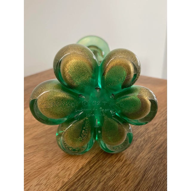 Signed Archimede Seguso for Tiffany Murano Glass Vase for Tiffany & Co., 1992 For Sale - Image 10 of 10