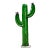 Vintage Torched Metal Standing Cactus For Sale