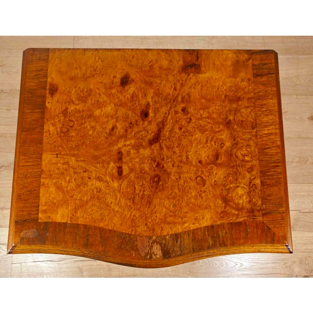 Wood Walnut Chest of Drawers Cabriole Legs Shell Serpentine 1930s Postage Available For Sale - Image 7 of 18