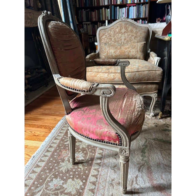 Antique Louis XVI Fauteuil or Armchair For Sale - Image 4 of 13