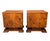 Art Deco Nightstands with Figured Wood Veneer, 1940s, Set of 2 For Sale - Image 18 of 18