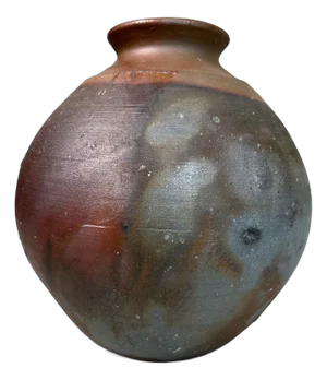 Bizen Ware Ceramic Vase by Manabu Sakakibara, 1950s
