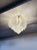 Murano Murano Ceiling Lamp – Frosted Carved Glass Leaves For Sale - Image 4 of 10