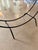 60s Solid Wrought Iron Fireplace Log Holder Hoop Design Umanoff Tepper Style For Sale - Image 9 of 12